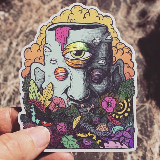 Custom Holographic stickers StickerApp