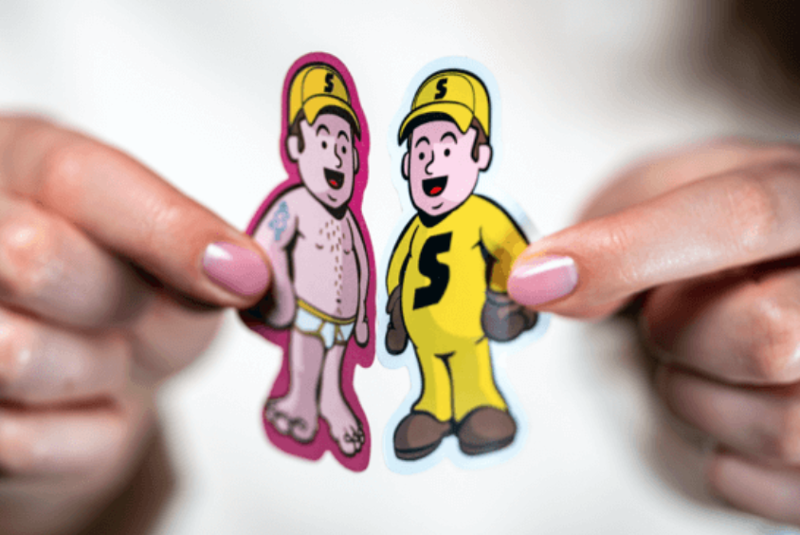 How to use Back paper print StickerApp