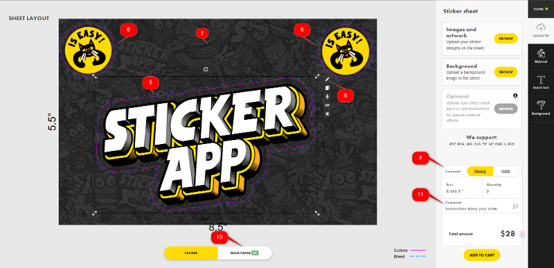 How to make Custom Sticker Sheets? - StickerApp