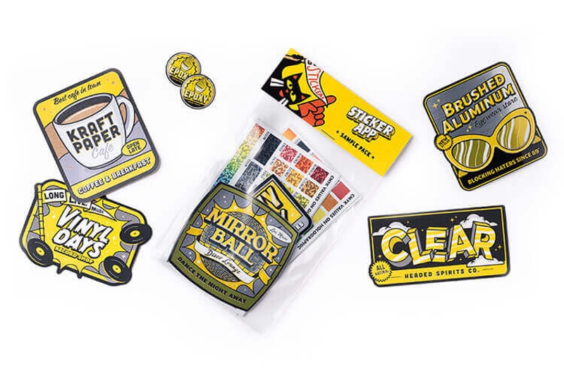 Sticker Sample Pack Feel it out Fast shipping StickerApp