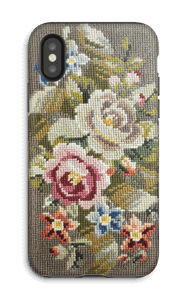 Embroidered  case IPhone X tough