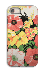 Vintage blomstermønstre deksel IPhone 8 tough