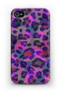 Lilla leopard deksel IPhone 4/4s