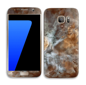 Blue, orange galaxy Skin Galaxy S7