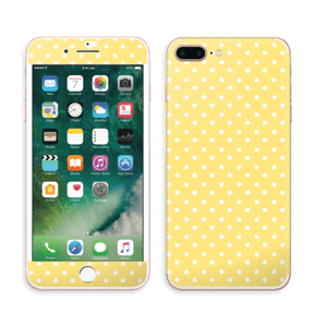 Yellow and white dots Skin IPhone 7 Plus