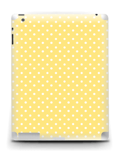 Yellow and white dots Skin IPad 4/3/2