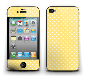 Yellow and white dots Skin IPhone 4/4s