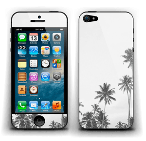 Black and White Tops Skin IPhone 5