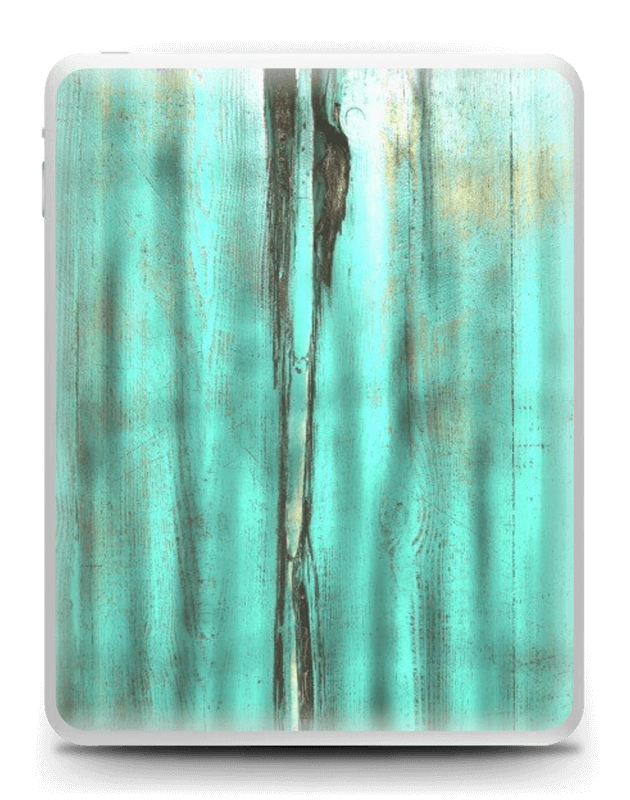 Madeira esmeralda Skin IPad 1