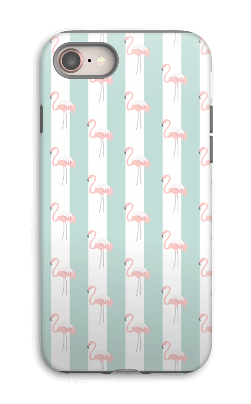 Mint green flamingo case pattern for iPhone or Samsung