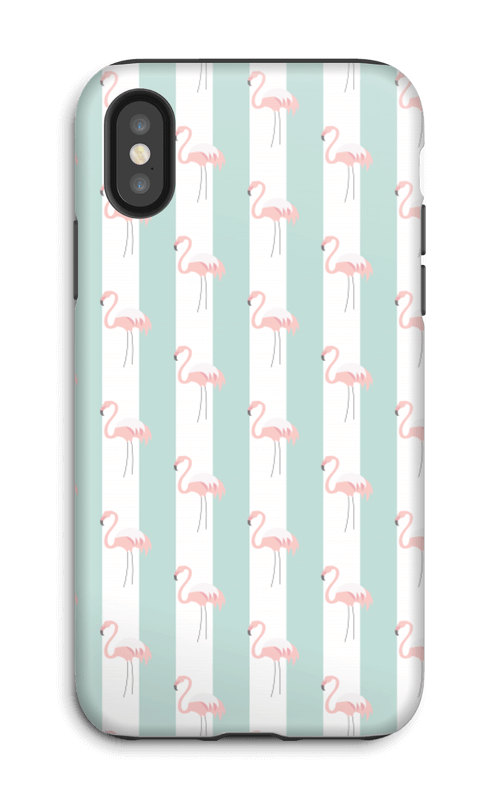 Mint green flamingo case pattern for iPhone or Samsung