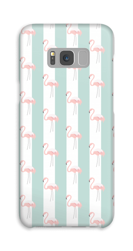 Mint green flamingo case pattern for iPhone or Samsung