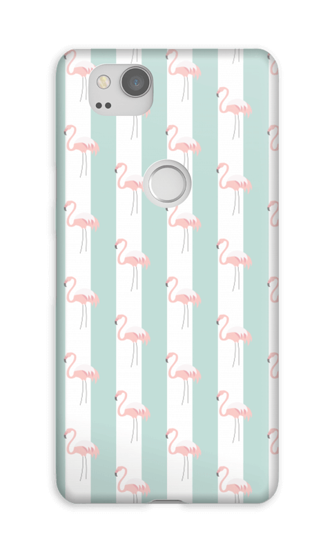 Mint green flamingo case pattern for iPhone or Samsung
