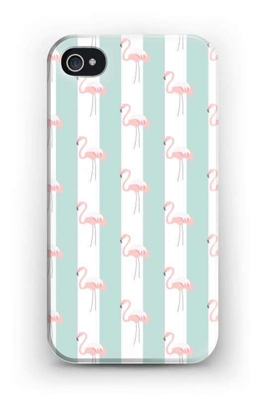Mint green flamingo case pattern for iPhone or Samsung