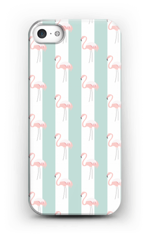 Mint green flamingo case pattern for iPhone or Samsung