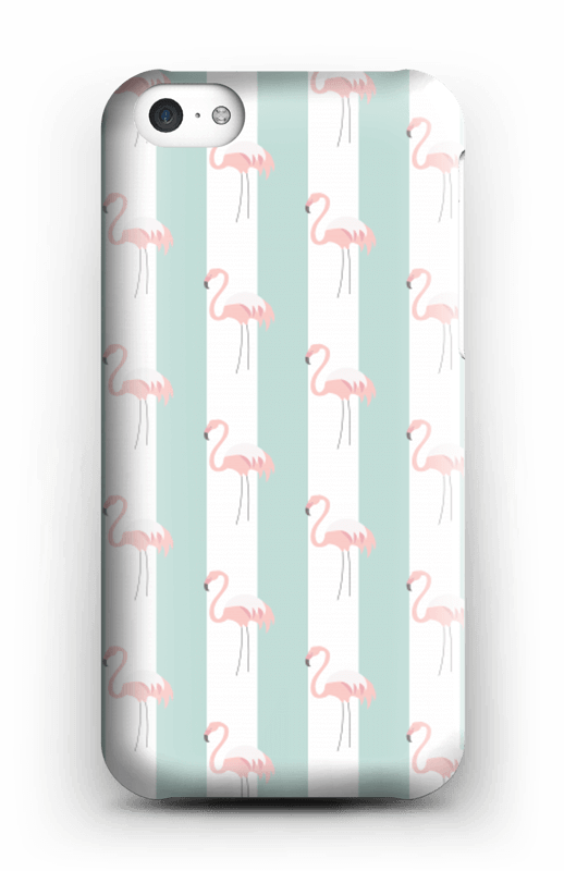 Mint green flamingo case pattern for iPhone or Samsung