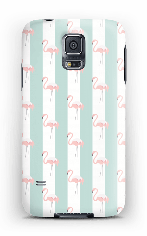 Mint green flamingo case pattern for iPhone or Samsung