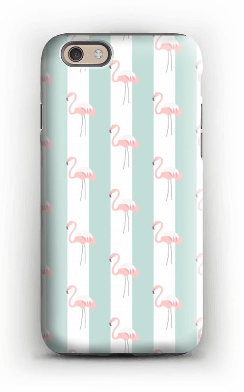 Mint green flamingo case pattern for iPhone or Samsung
