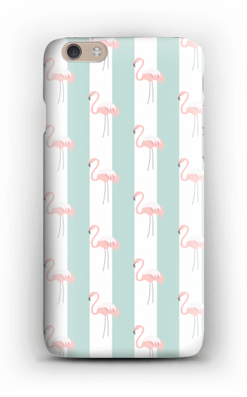 Mint green flamingo case pattern for iPhone or Samsung