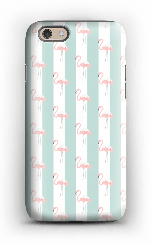 Mint green flamingo case pattern for iPhone or Samsung