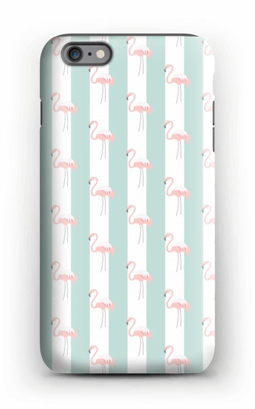 Mint green flamingo case pattern for iPhone or Samsung