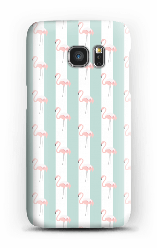Mint green flamingo case pattern for iPhone or Samsung