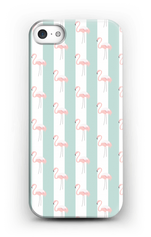 Mint green flamingo case pattern for iPhone or Samsung