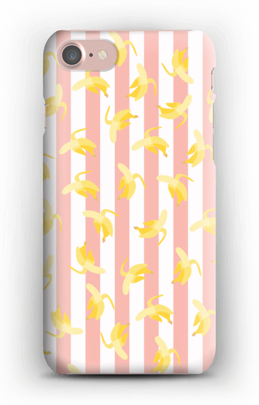 Striped banans on a case for iPhone or Samsung 