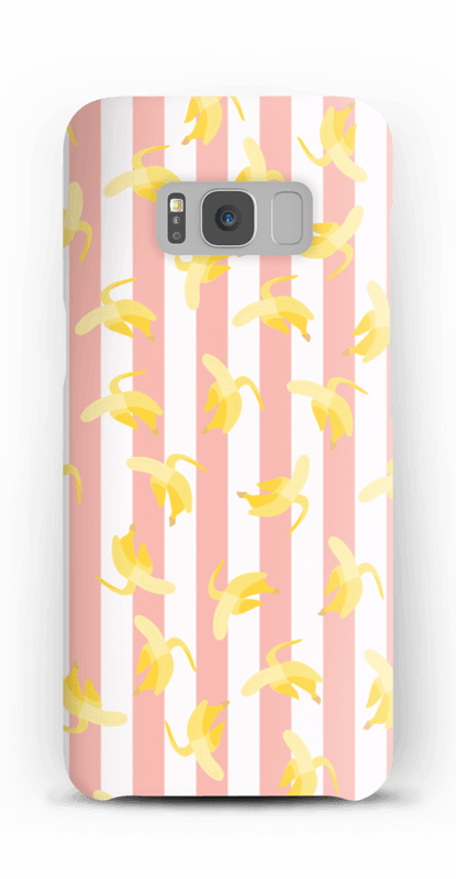 Striped banans on a case for iPhone or Samsung 