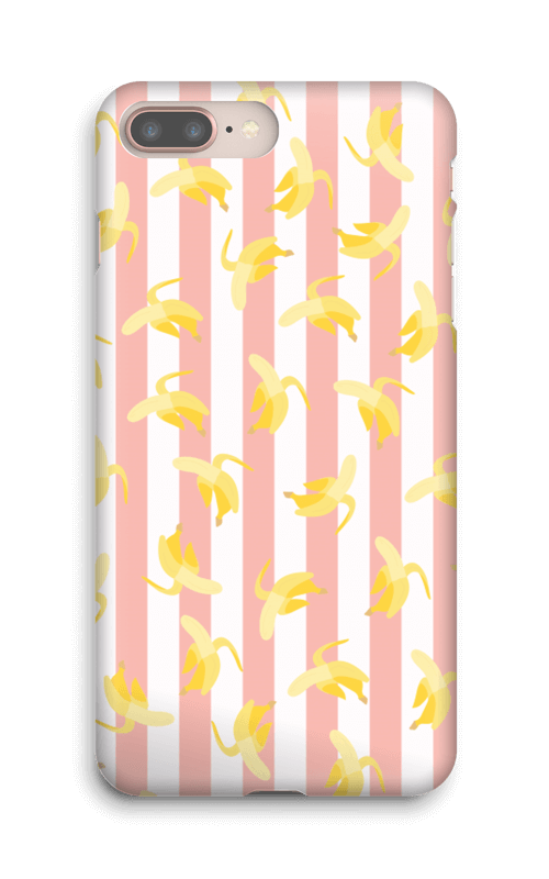 Striped banans on a case for iPhone or Samsung 
