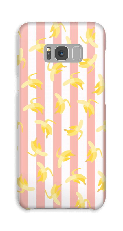 Striped banans on a case for iPhone or Samsung 