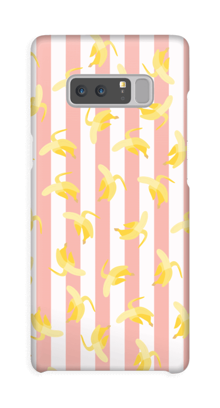 Striped banans on a case for iPhone or Samsung 