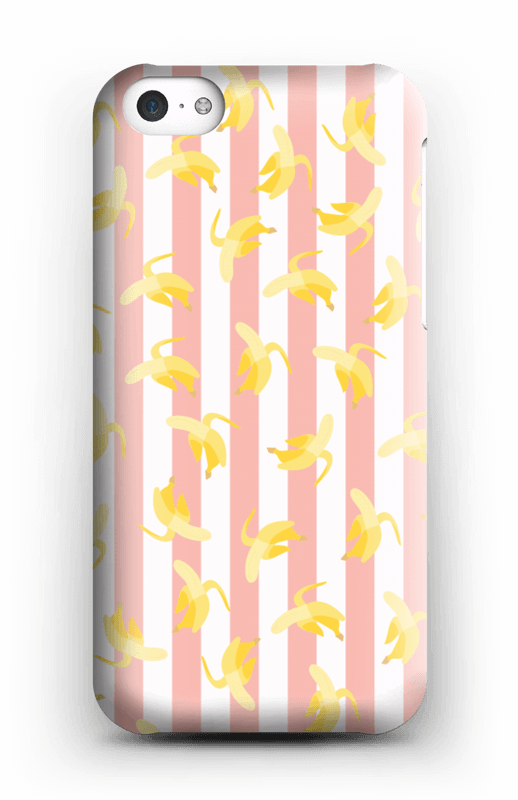 Striped banans on a case for iPhone or Samsung 