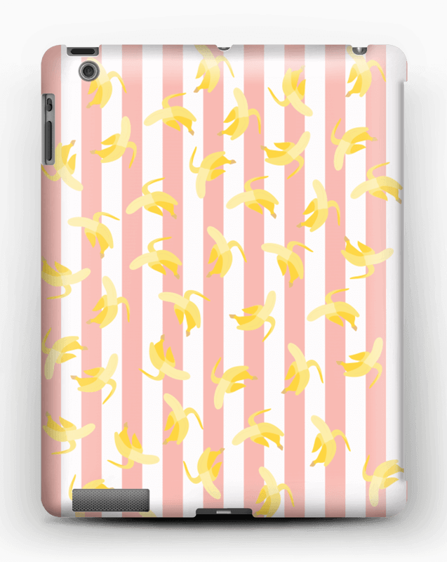 Striped banans on a case for iPhone or Samsung 