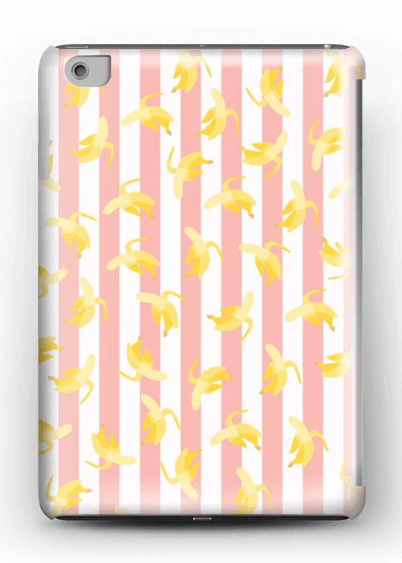 Striped banans on a case for iPhone or Samsung 