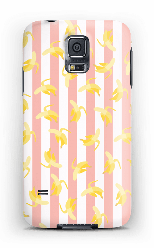 Striped banans on a case for iPhone or Samsung 