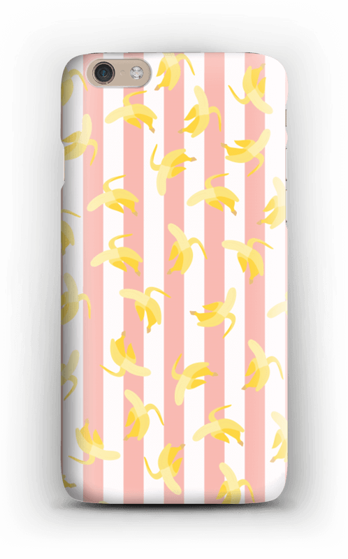 Striped banans on a case for iPhone or Samsung 