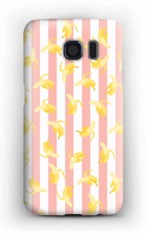 Striped banans on a case for iPhone or Samsung 