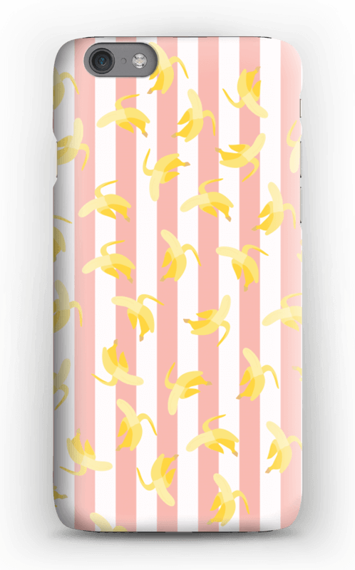 Striped banans on a case for iPhone or Samsung 