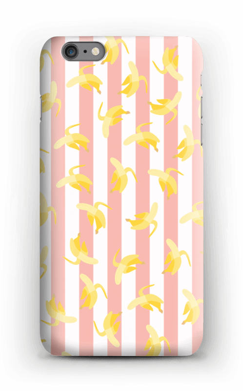 Striped banans on a case for iPhone or Samsung 