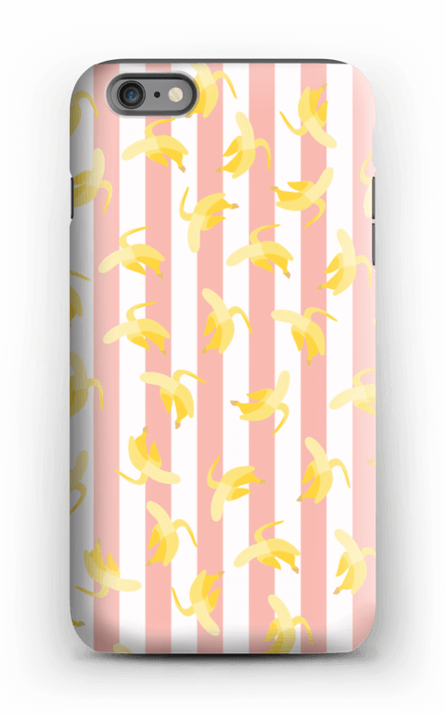 Striped banans on a case for iPhone or Samsung 