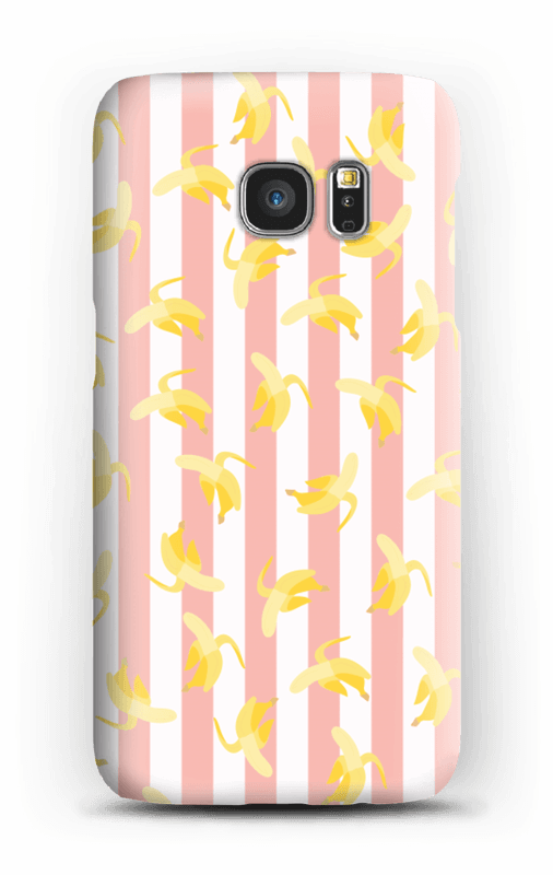Striped banans on a case for iPhone or Samsung 