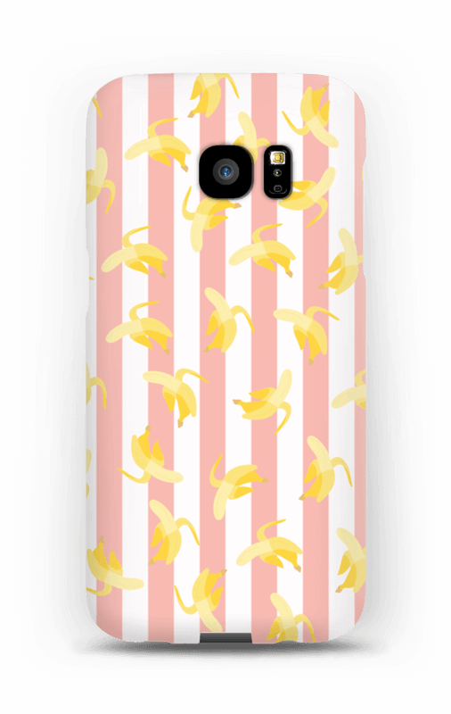 Striped banans on a case for iPhone or Samsung 