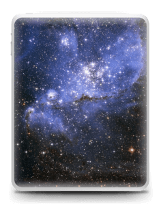 Galáxia Azul Skin IPad 1