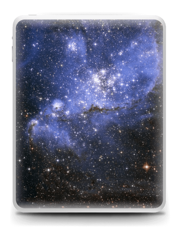 Galáxia Azul Skin IPad 1