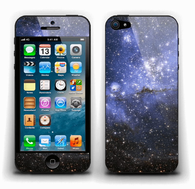Galáxia Azul Skin IPhone 5