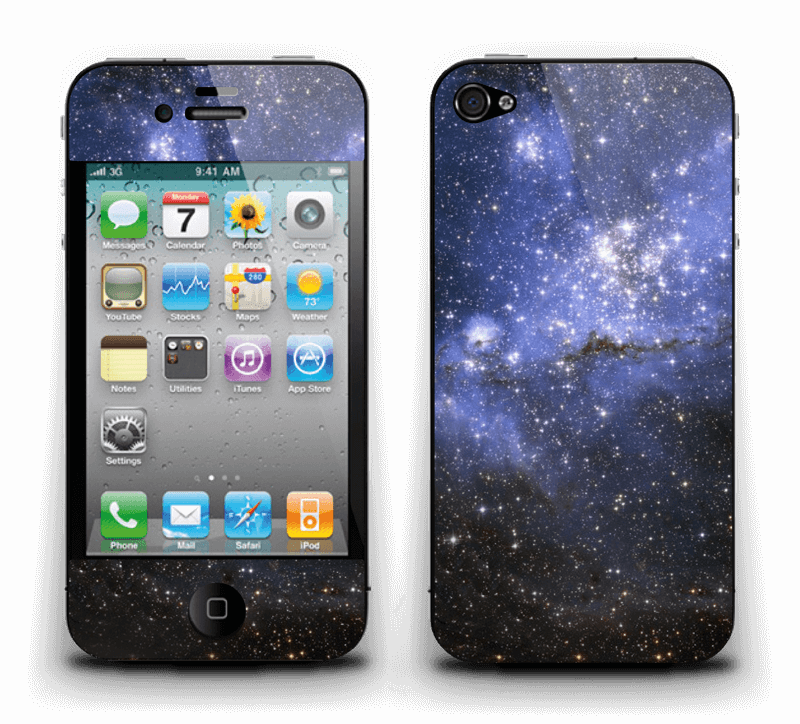 Galáxia Azul Skin IPhone 4/4s