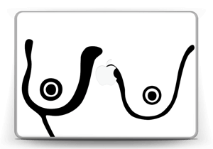 Grafiske bryst Skin MacBook Pro 13” -2015