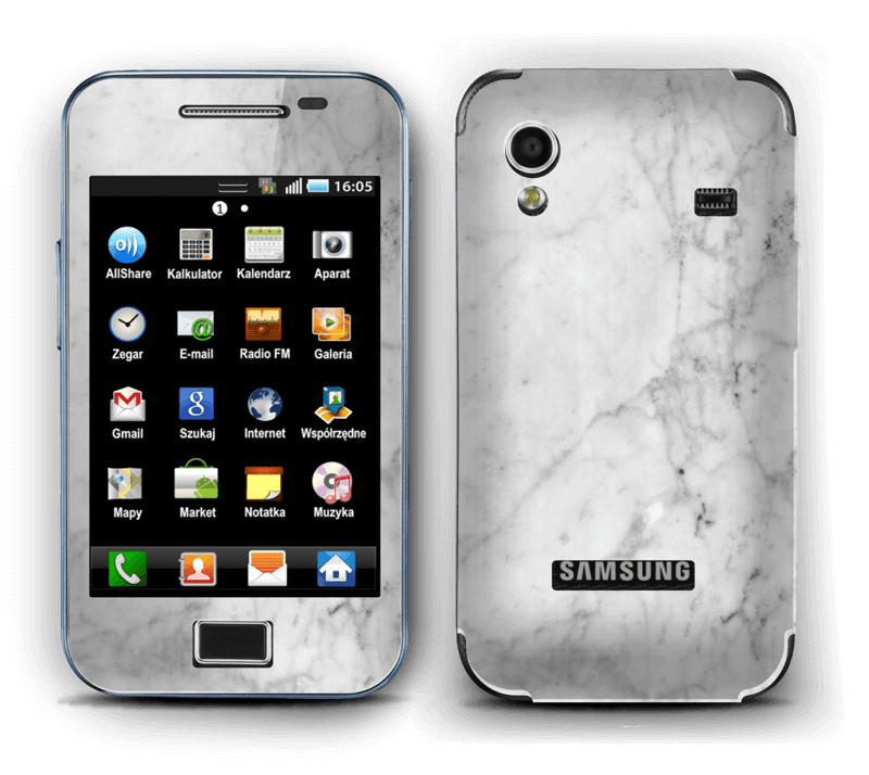 Icy Marble Skin Galaxy Ace
