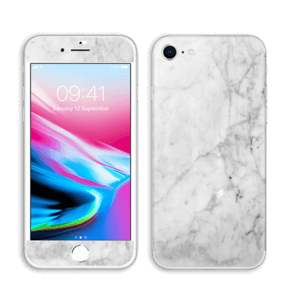Branco gelado Skin IPhone 8